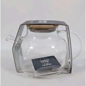 Home Collection by Country Living Glass Teapot with filter - 34oz‎ - NEW